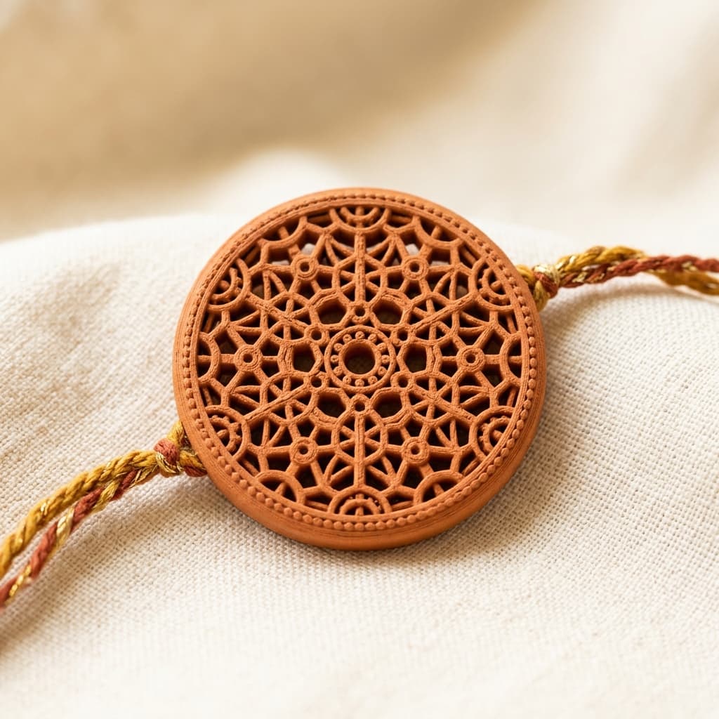 Rakhi intricate lattice detail